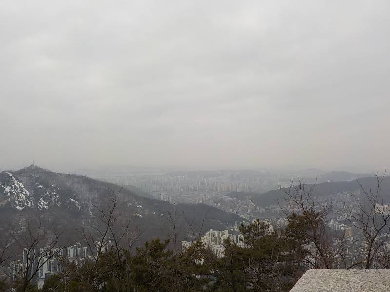 인왕산 등산코스 최단코스 등산지도24