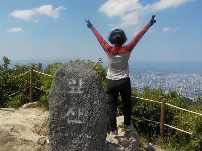 대구 앞산 등산코스 왕복 2시간 30분 소요 대구 앞산 최단코스 등산로 등산지도